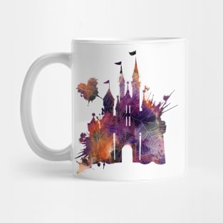 Halloween Castle Watercolor Mug